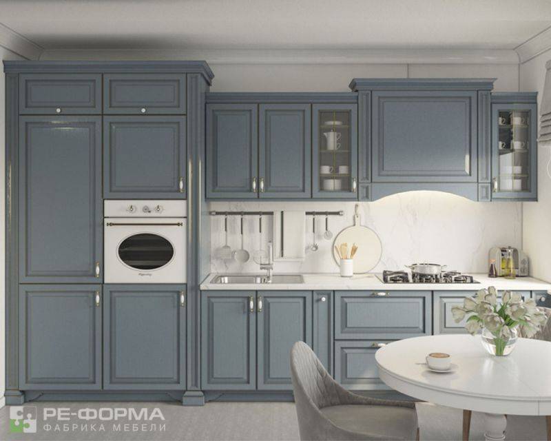 классическая прямая кухня 045 в Армавире