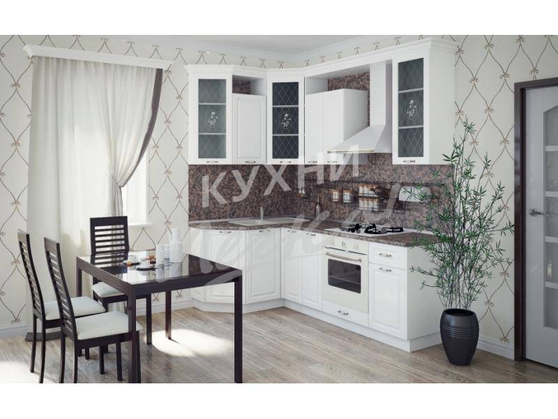 белая угловая кухня в Армавире