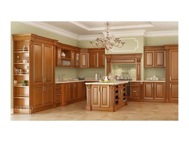классическая кухня stradivary островная (светло-коричневая) арт. 147 в Армавире