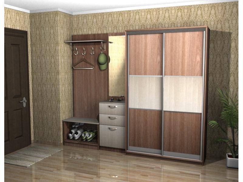 прихожая со шкафом-купе в Армавире