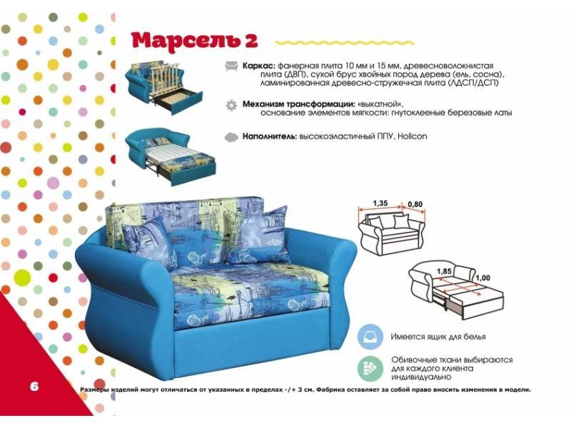 детский диван марсель 2 в Армавире