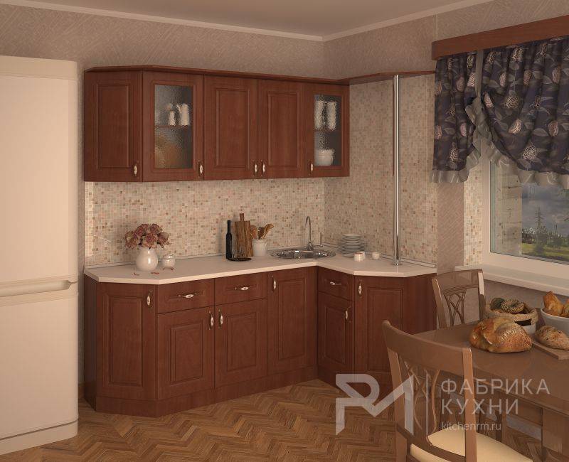 кухня орех квадро 2 угловая в Армавире