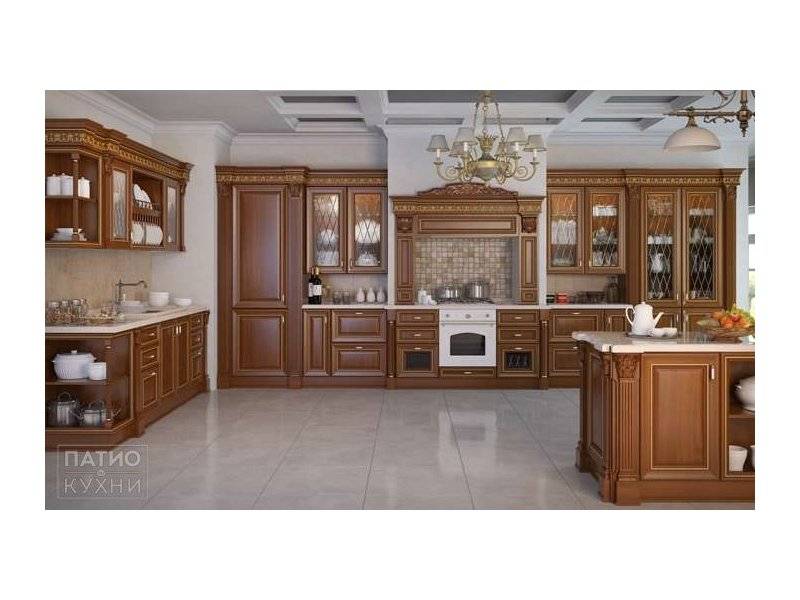 классическая кухня stradivary островная (темно-коричневая) арт. 146 в Армавире