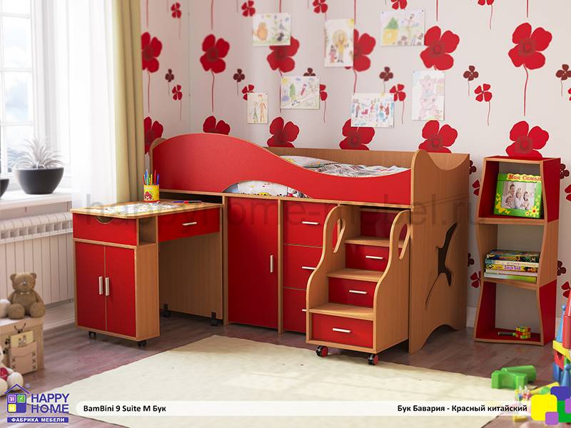детская кровать-чердак bambini 9 suite m в Армавире