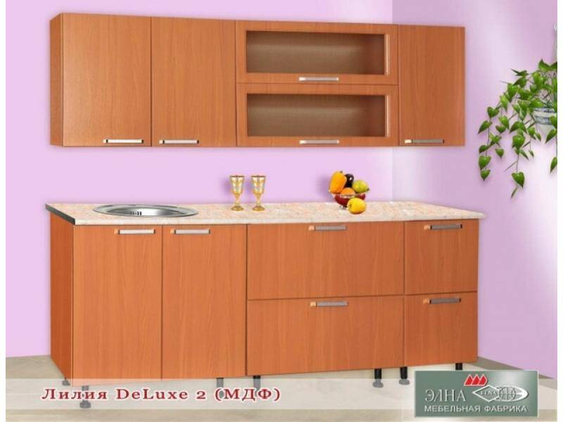 кухня прямая лилия deluxe 2 (мфд) в Армавире