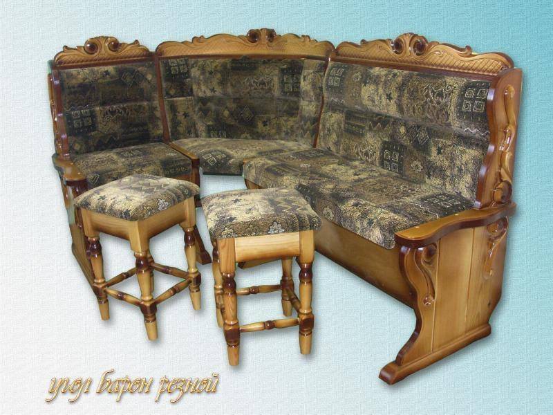 кухонный уголок барон резьба в Армавире