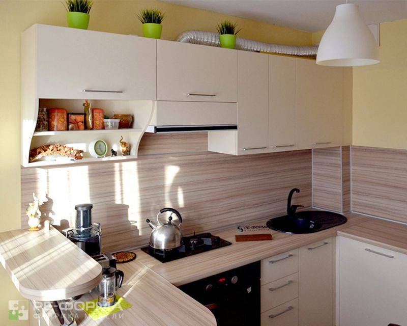 бежевая кухня 036 в Армавире