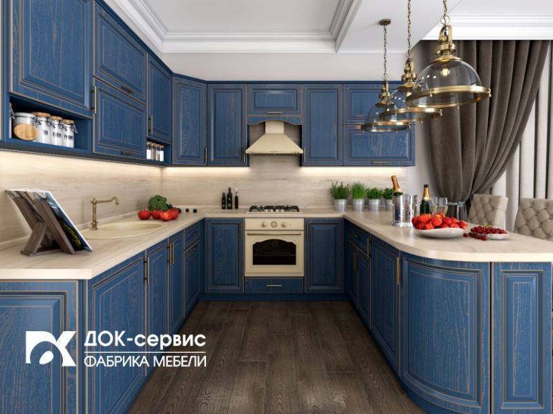 угловая кухня мдф со шпоном в Армавире