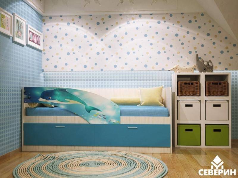 детская кровать с фотопечатью дельфин в Армавире