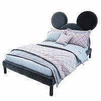 кровать детская 140х200 серая mickey mouse в Армавире
