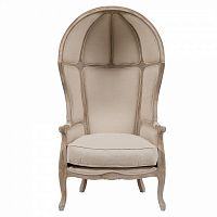 кресло с капюшоном versailles chair бежевый лен в Армавире