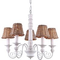 подвесная люстра arte lamp villaggio a3400lm-5br коричневая в Армавире