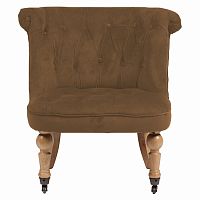кресло amelie french country chair коричневое в Армавире