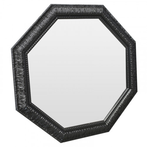 зеркало восьмиугольное черное с резьбой black sparkle в Армавире