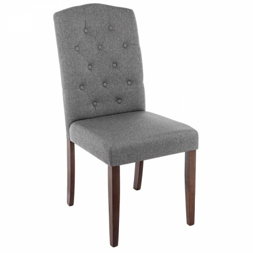 стул деревянный dark walnut / fabric grey в Армавире