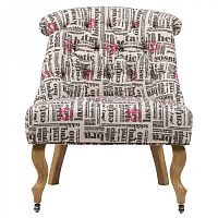 кресло amelie french country chair с принтом надписи в Армавире
