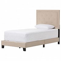 кровать paris linen upholstered beige 90х200 в Армавире