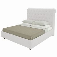 кровать двуспальная 160х200 белая из велюра sweet dreams в Армавире