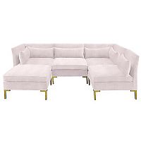 диван zara sectional угловой розовый в Армавире