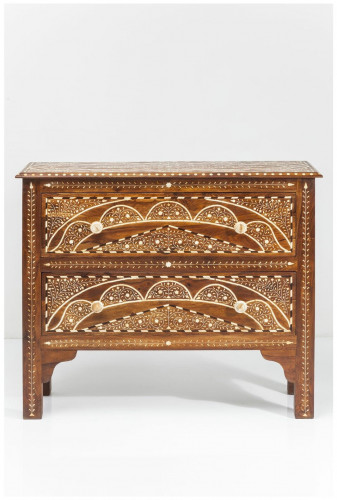 kare design комод sherazade, коллекция "шахерезада", ручная работа 100,5*85*35, палисандр, верблюжья кость, коричневый в Армавире