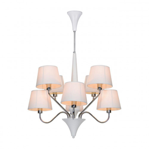 подвесная люстра arte lamp a1528lm-8wh белая в Армавире