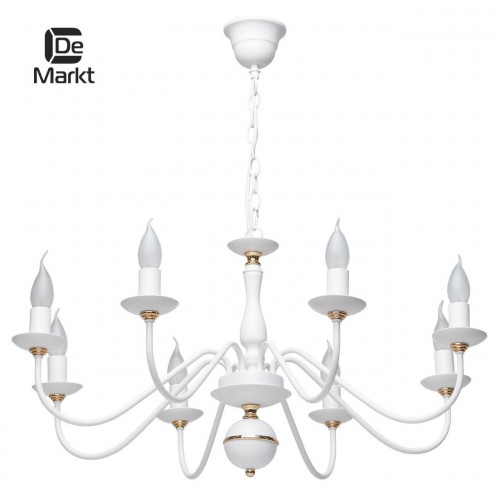 подвесная люстра de markt свеча 301018608 белая в Армавире