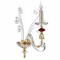 бра crystal lux catarina ap1 gold/transparent-cognac в Армавире