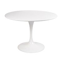 стол eero saarinen style tulip table mdf d100 глянцевый белый в Армавире