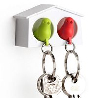 держатель+брелок для ключей двойной mini sparrow зеленый-красный в Армавире