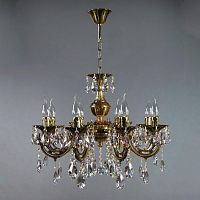 подвесная люстра ambiente aria 8818/8 pb tear drop бронза в Армавире