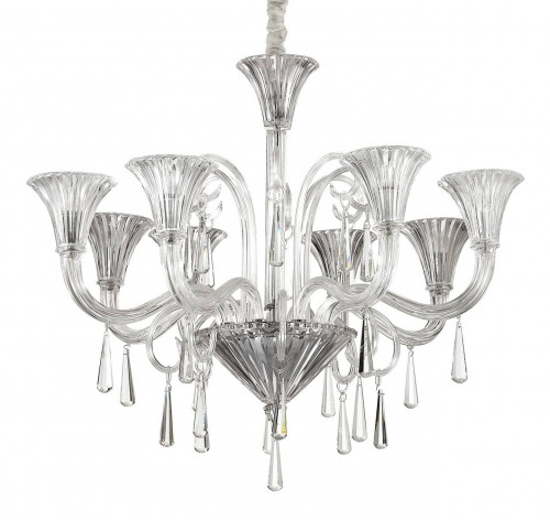 подвесная люстра ideal lux santa sp8 transparente в Армавире