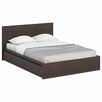 кровать деревянная двуспальная 160х200 коричневая unit dark brown в Армавире