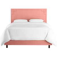 кровать двуспальная с мягкой спинкой 180х200 розовая aiden pink в Армавире