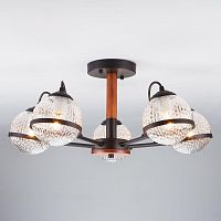 потолочная люстра eurosvet livia 70081/5 черный в Армавире
