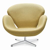 кресло swan chair бежевое в Армавире