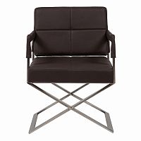 кресло aster x chair темно-коричневое в Армавире
