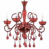 подвесная люстра ideal lux lilly sp5 rosso в Армавире