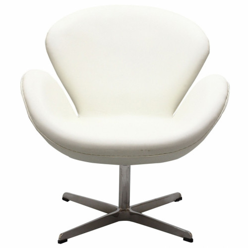 кресло swan chair экокожа белое в Армавире