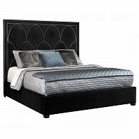 кровать двуспальная 180х200 черная petals queen в Армавире