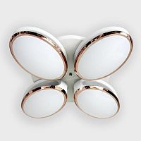 потолочная светодиодная люстра ambrella light orbital granule fg2024 wh 96w+40w d760 в Армавире