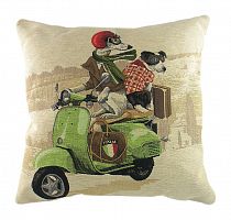 подушка с картинкой scooter dogs green в Армавире