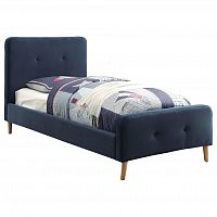 кровать button tufted flannelette navy 120х200 в Армавире