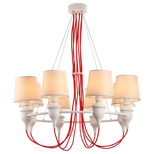 подвесная люстра arte lamp sergio a3325lm-8wh в Армавире