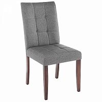 стул деревянный madina dark walnut / fabric grey в Армавире