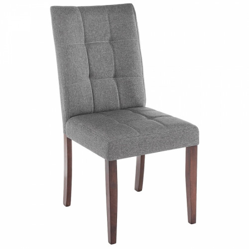 стул деревянный madina dark walnut / fabric grey в Армавире