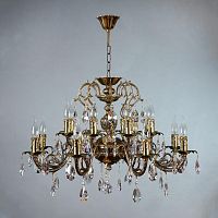 подвесная люстра ambiente alicante 8888/8+8 pb tear drop бронза в Армавире