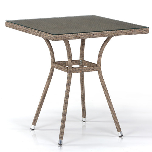 стол из иск. ротанга t282bnt-w56-70x70 light brown в Армавире