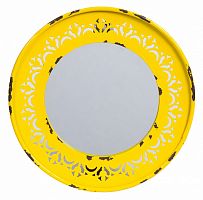 зеркало круглое металлическое желтое fiesta yellow в Армавире