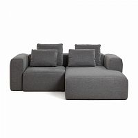 диван blok sofa 2 правый угол темно-серый от la forma (ex julia grup) в Армавире