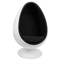 кресло ovalia egg черное в Армавире
